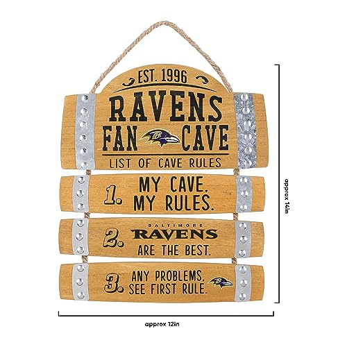 FOCO Seattle Seahawks NFL Barrel Slat Mancave Sign