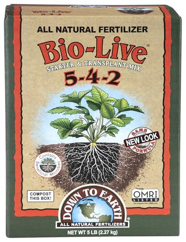 Down to Earth Organic Bio-Live Fertilizer Mix 5-4-2, 5 lb