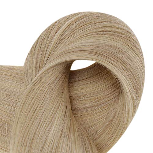 Full Shine Weft Hair Extensions Human Hair Balayage Blonde Straight Sew in Hair Extensions Brown Ombre Blonde And Brown Extensions Invisible Silky Brazilian Hair Extensions 14 Inch 100 Grams