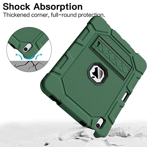 Azzsy Case for iPad 10th Generation 10.9 Inch 2022, [Built-in Pencil Holder] Heavy Duty Shockproof Rugged Protective Case for iPad 10.9 Inch 2022 Release, Sky Blue