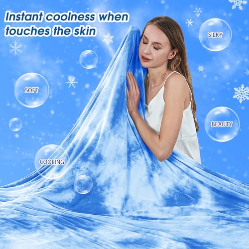 inhand Cooling Throw Blanket, Summer Blankets for Hot Sleepers & Night Sweat, Thin Blanket Cold Cool Lightweight Couch Bed, Light All Season Use