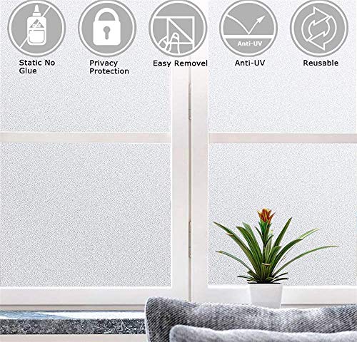 Niviy One Way Privacy Window Film See Out Not in 35.4 x 78.7 Inch Window Tint for Home Heat Blocking Anti UV Glass Door Mirror Reflective Window Film, Silver