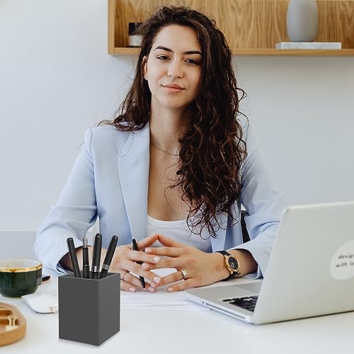 YCRMAN Pen And Pencil Holder For Desk，5mm Thick Silicone Pen Holder For Keeping Your Workspace Tidy And Organized，A Practical Design And Must-Have Pen Holder For Your Desktop Needs(1 PACK GREY)