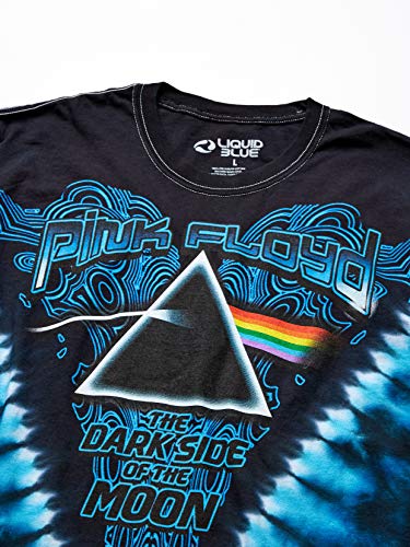 Liquid Blue Men's Dark Side Of The Moon Long Sleeve T-Shirt, Tie Dye, Medium