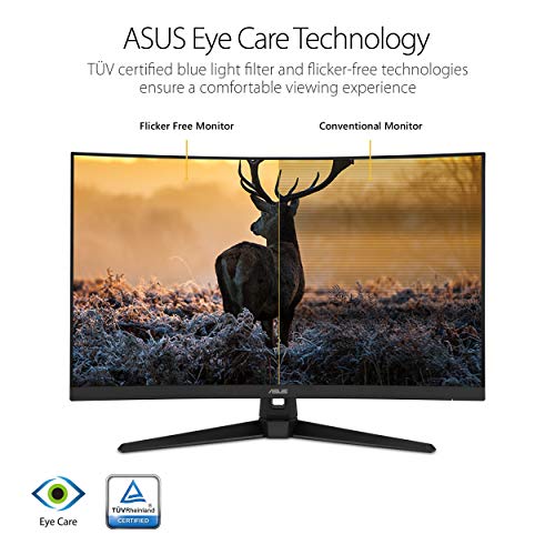 ASUS 32" 1080P 165Hz 1ms Curved Gaming Monitor with FreeSync - TUF VG328H1B