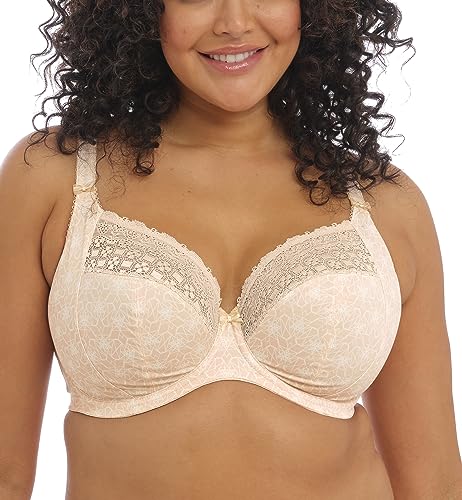 Elomi womens Kim Stretch Lace Underwire Plunge Bra, Caramel, 38F US