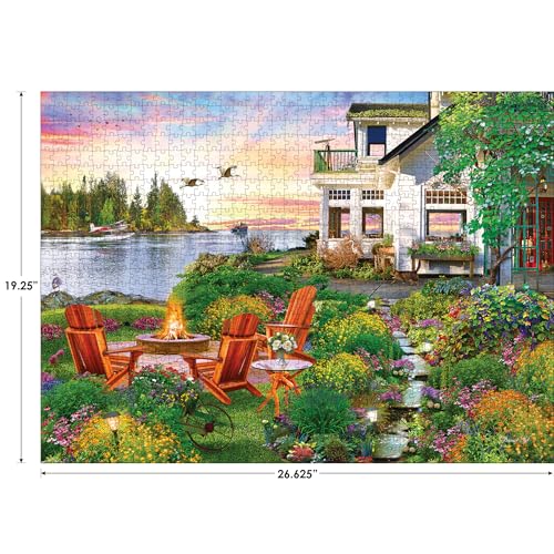 RoseArt My Happy Place-Harbor House-750 Piece Jigsaw Puzzle for Adults