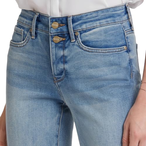 NYDJ womens Briella Roll Cuff Jean | Long Slimming Denim Shorts, Nevin, 0 US