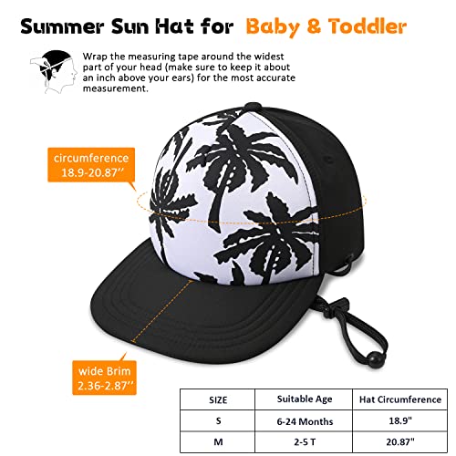 Kids Baseball Hat Visor, Toddler Boy Girl Sun Protection Hat Cotton Hats,Sun Hat for Baby Little Girls Boys Children （2-5 Years