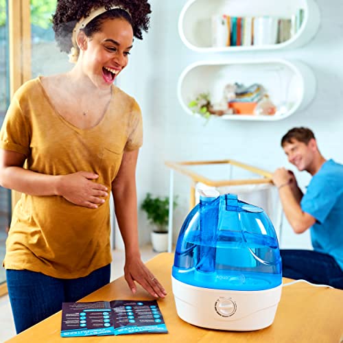 AquaOasis® Cool Mist Humidifier (2.2L Water Tank) Quiet Ultrasonic Humidifiers for Bedroom & Large room - Adjustable -360 Rotation Nozzle, Auto-Shut Off, Humidifiers for Babies Nursery & Whole House