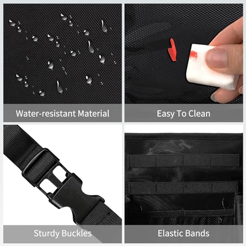 Makeup Chair Side Organizer Bag, Directors Chair Side Storage Bag, Large Capacity Makeup Artist Bag for Make Up Chair, Professional Makeup Artist Chair Armrest Bag with Waterproof Detachable Board
