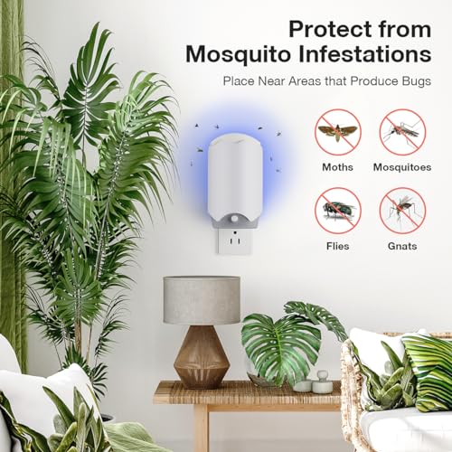 2 Packs Flying Insect Trap,Fruit Fly Traps for Indoors Fly Traps Indoor for Home Indoor Plug-in Fly Trap Captures Mosquitoes,Houseflies, Moths,Gnats,Fruit Flies