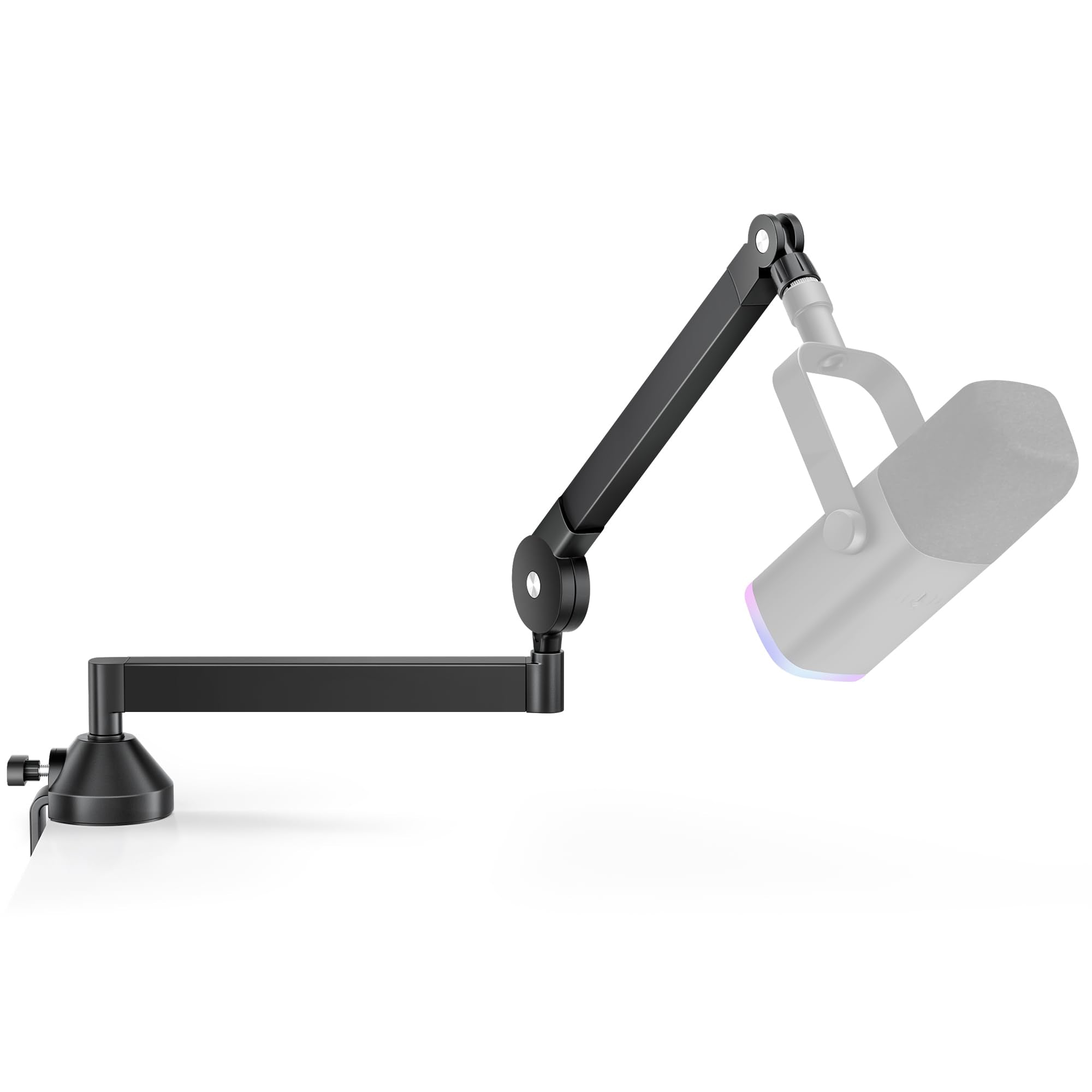 InnoGear Low Profile Mic Arm, 360° Rotatable Microphone Boom Arm Mic Stand for Fifine AM8 K669B Blue Yeti HyperX QuadCast SoloCast AT2020, Desk Mount with Mic Clip 3/8" to 5/8", 3/8" to 1/4" Adapter