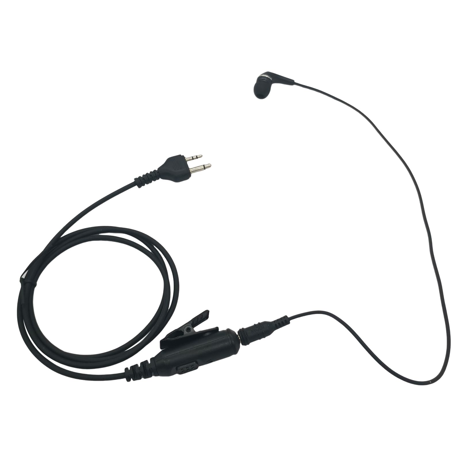 stdgove Radio Surveillance Earpiece Security Headset in Ear Piece 2 Pin Earphone Ptt Mic for Midland gxt x-tra xtra Talker gmrs gtx 1000 1000g 1050 gxt1000vp4 Walkie Talkies(to 3.5mm Earbuds)