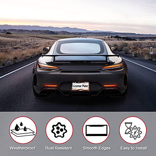 License Plate Frame Silver License Plate Frame Licence Plate Covers Car Accessories License Plate Holder