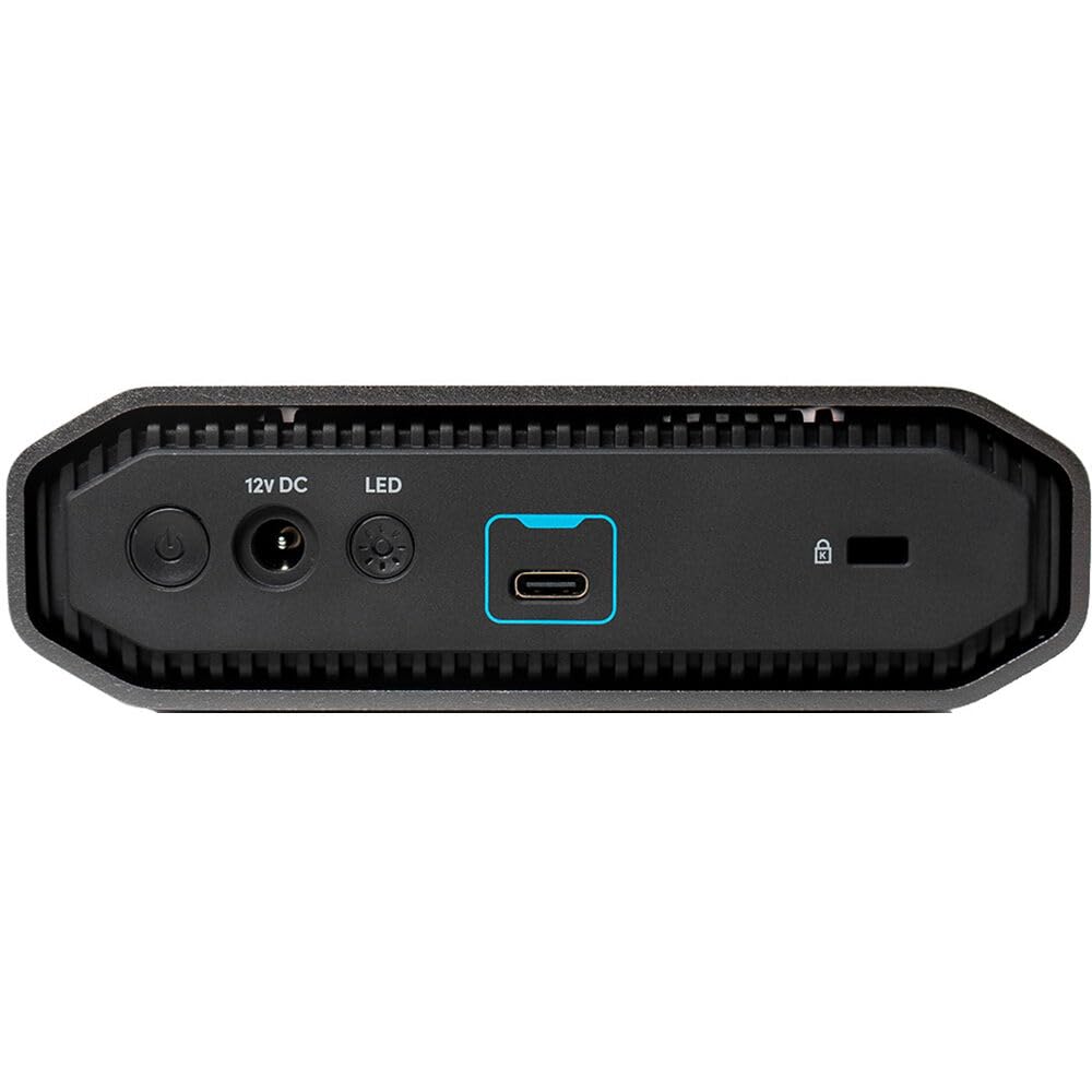 SanDisk Professional 12TB G-Drive Enterprise-Class External Desktop Hard Drive - 7200RPM Ultrastar HDD Inside, USB-C (10Gbps), USB 3.2 Gen 2, Mac Ready - SDPHF1A-012T-NBAAD