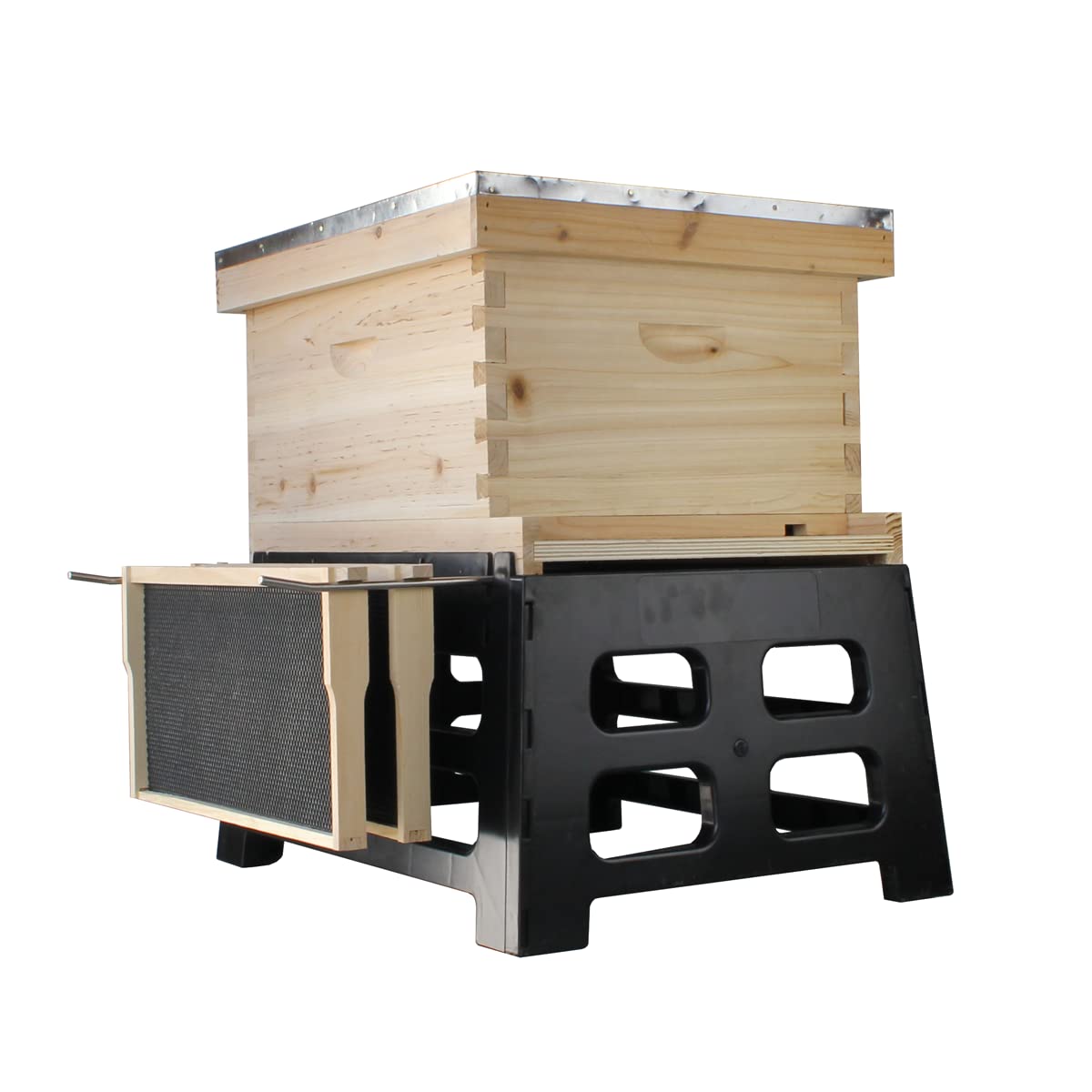 Durable Plastic and Metal 10-Frame Beehive Stand: Elevate & Protect Your Hive
