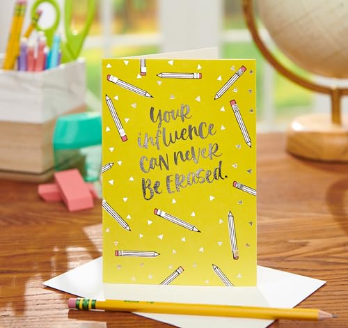 American Greetings Thank You Card for Teacher (A Great Year)