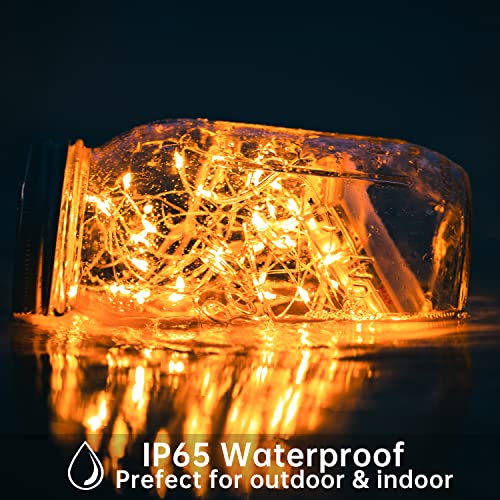 12 Pack Battery Operated Fairy String Lights 7 Feet 20 Led Waterproof Silver Wire Firefly Starry Moon Lights for Bedroom DIY Party Wedding Patio Christmas