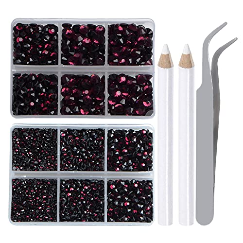 LPBeads 3000 Pieces SS16 Paradise Shine Hotfix Rhinestones Flatback Round Crystal Glass Rhinestones Gems for Crafts Nail Face Art Clothes Shoes Bags DIY