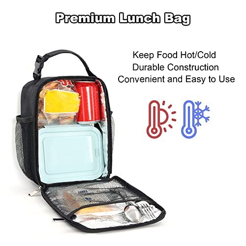 Lunch Box for Men Women Adults Small Lunch Bag for Office Work Picnic - Reusable Portable Lunchbox, Penoy Flower