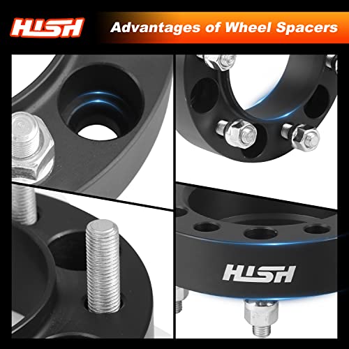 HISH 1.5 inch 6x5.5 Wheel Spacers for Tacoma 4Runner, with Lug Nuts without Locking Hub, Package of 4