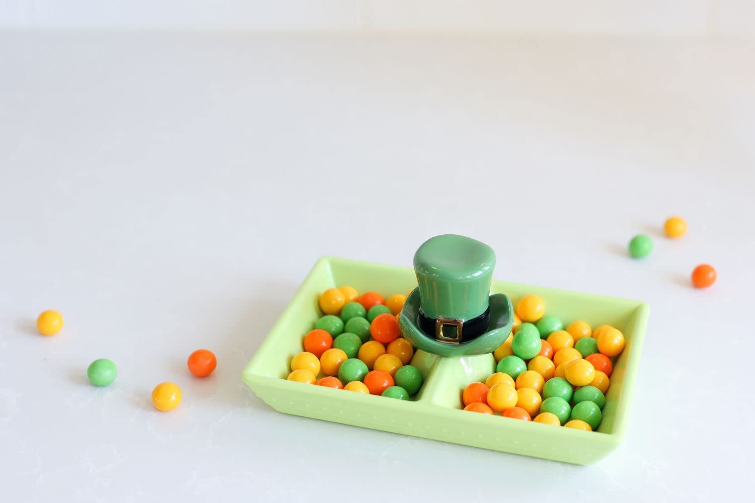 Nora Fleming Spot o' Irish (St. Patty Hat) A87 - Hand-Painted Ceramic Holiday Décor - Spring Minis for The Home and Office Green