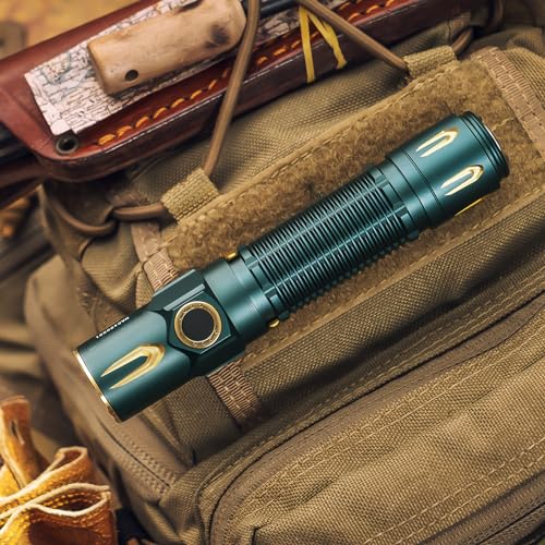 OLIGHT Warrior 3S 2300 Lumens Rechargeable Tactical Flashlight, Compact Dual-Switches LED Bright Light with Proximity Sensor, Powered by Customized Battery for Emergency, EDC and Searching (OD Green)