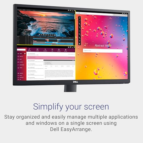 Dell SE2422HX Monitor - 24 inch FHD (1920 x 1080) 16:9 Ratio with Comfortview (TUV-Certified), 75Hz Refresh Rate, 16.7 Million Colors, Anti-Glare Screen with 3H Hardness - Black