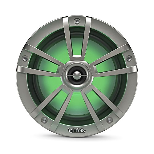 Infinity 622MLT Marine 6.5 Inch RGB LED Coaxial Speakers - Titanium