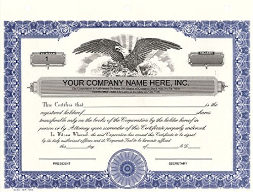 Corporate Kit (Black) - Binder, Slipcase, Minutes & Bylaws, Stock Certificates, Index Tabs & Metal Corporate Seal