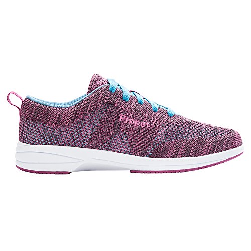 Propét Women's Washable Walker Evolution Shoe, Berry/Blue, 7 Medium US