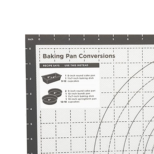 Tovolo Pro-Grade Sil Pastry Mat w/Reference Marks for Baking, Food and Meal Prep, Cooking and More 25" x 18"