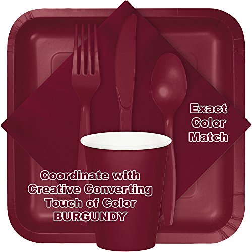 Creative Converting Party Supplies, 54" x 102", Burgundy