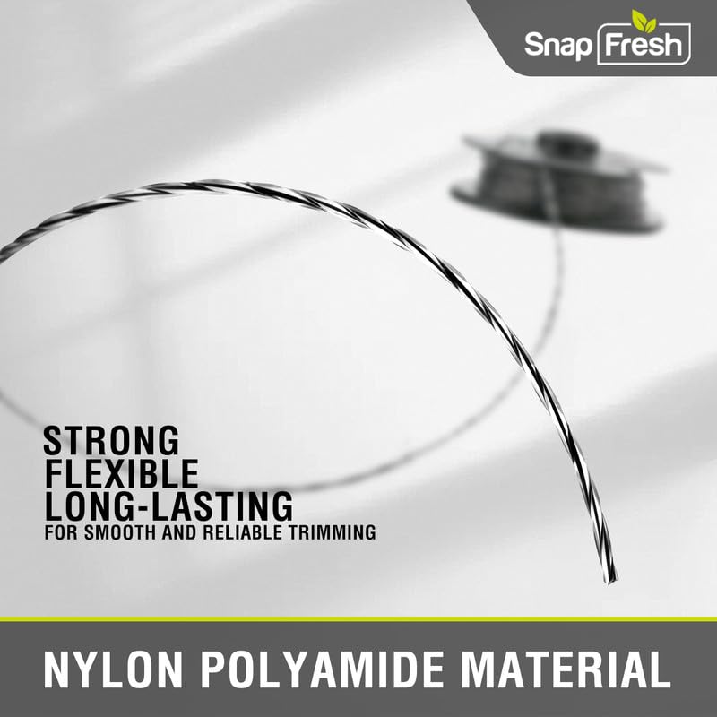 SnapFresh 6 Packs Weed Eater String, 14.76 ft 0.08" Trimmer Line Replacement Spools, Automative Feed String Trimmer Line, Only String Trimmer SP1011