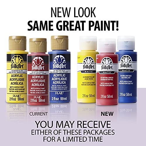 FolkArt Acrylic Paint in Assorted Colors (2 oz), 513, Cayman Blue