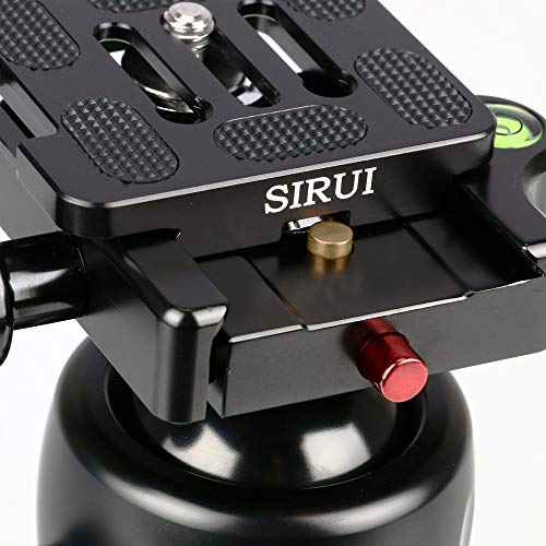 SIRUI AM-01 Aluminum Ball Head, Professional Tripod Head with Panorama Base，TY-50 Arca Quick Release Plate, Max Loading 44lbs/20kg (K-10X)