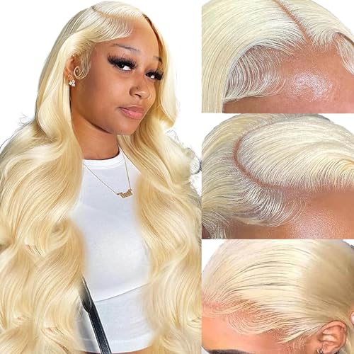 Blue Lace Front Wig Human Hair 13x4 Body Wave Blue Human Hair Wig Colored Lace Front Wigs Human Hair Pre Plucked 12A 200% Density Blue Lace Front Wig Glueless Frontal Wigs Human Hair HD Lace 22 Inch