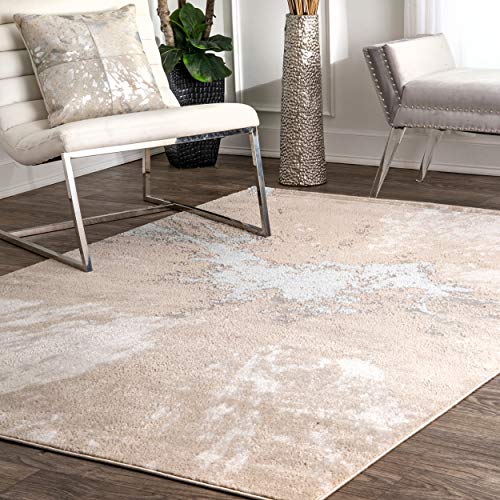 nuLOOM Cyn Contemporary Abstract Area Rug, 5x8, Silver