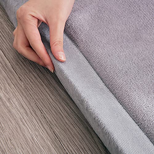 Loartee Kids Play Area Rug - 1.2" Soft & Thick Coral Velvet Nursery Rug, Crawling Mat for Toddler, Cute Rabbit Play Mat, Non-Toxic & Anti-Skid, Blue, Size:5.0'x5.0'(About 150x150cm)