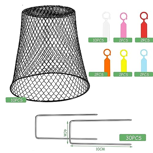 Sapbontchi Garden Cloches for Plants, Chicken Wire Plant Covers Plant Protectors from Animals Plant Protector Metal Plant Cages to Keep Rabbits Out Bunnies Chicken Squirrels Bird Out
