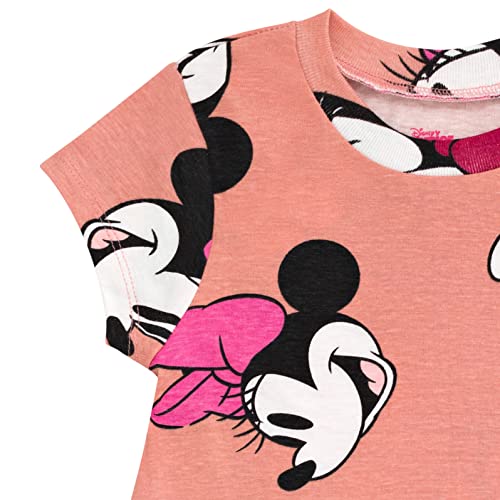 Disney Minnie Mouse Toddler Girls T-Shirt and Leggings Outfit Set Pink/Black 2T