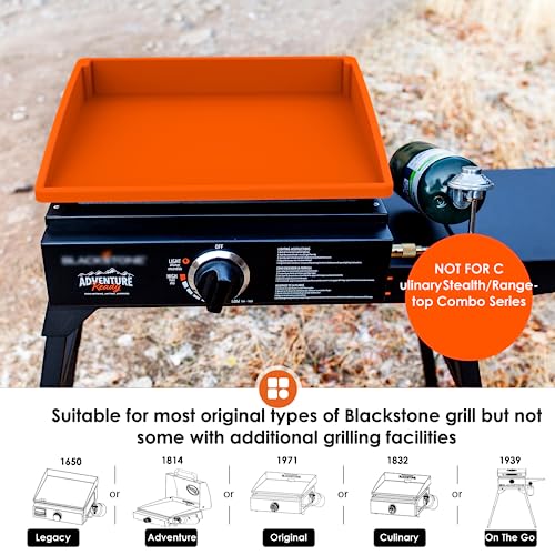 Upgraded Griddle Cover Mat Grill for Blackstone 17" Griddle, Full-edge Silicone Grill Mat 17 ",Heavy Duty Griddle Silicone Mat for Blackstone 17",Protect Grill from Rust,Insects, Leaves&Debris