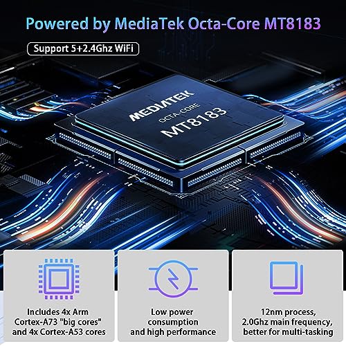Tablet 10.1 Inch Android 13 Tablets 2024 Latest Android Tablet 128GB ROM+16GB RAM (8+8 Virtual), 2 in 1 Tablet with Keyboard, Powerful Octa-Core+13MP Camera, 1TB TF Expandable, FHD WiFi Tablet PC
