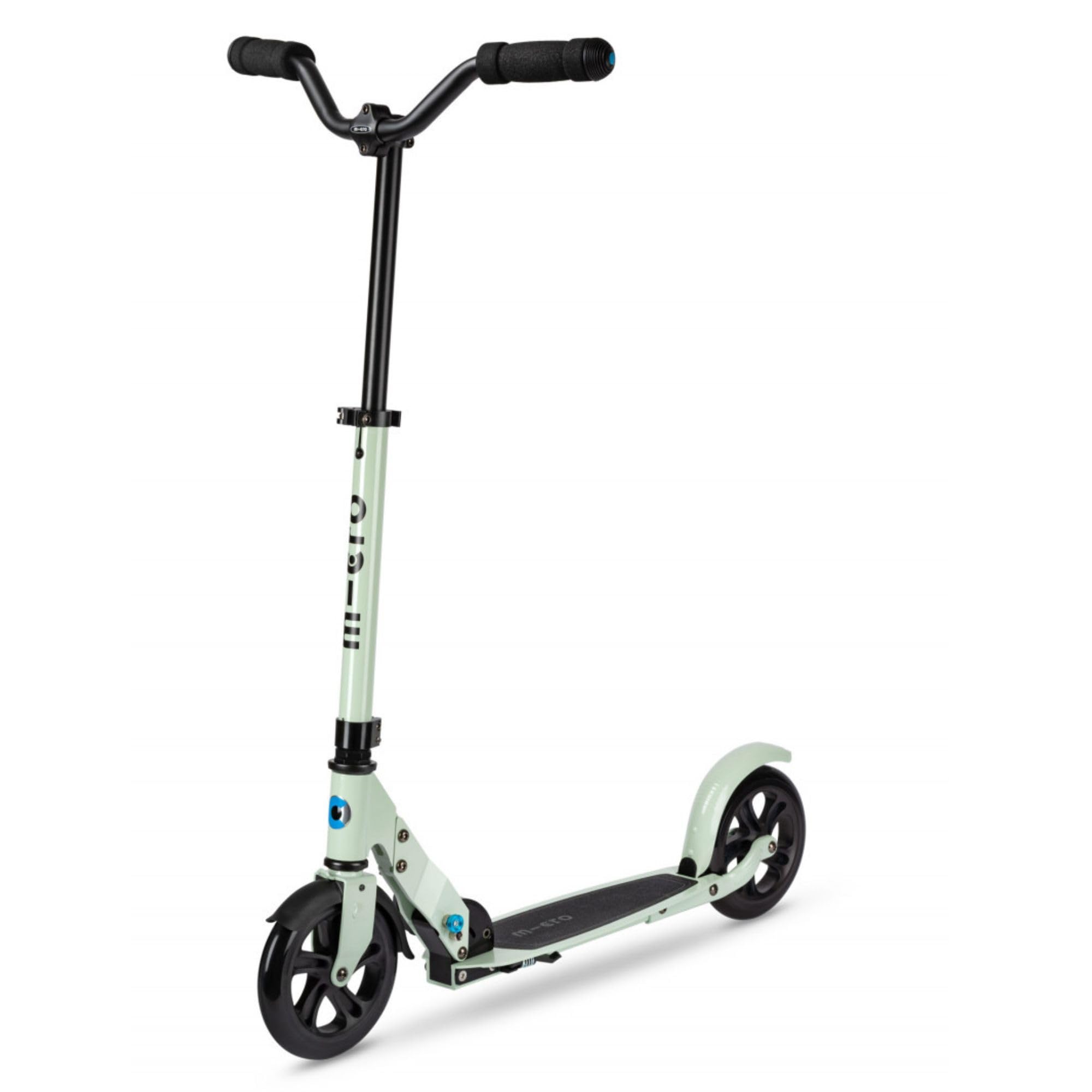 Micro Kickboard - Speed Deluxe Foldable Scooter, 180 mm 2-Wheeled, Adjustable Handlebars, Smooth, Quiet Ride, for Teens and Young Adults (Clay)