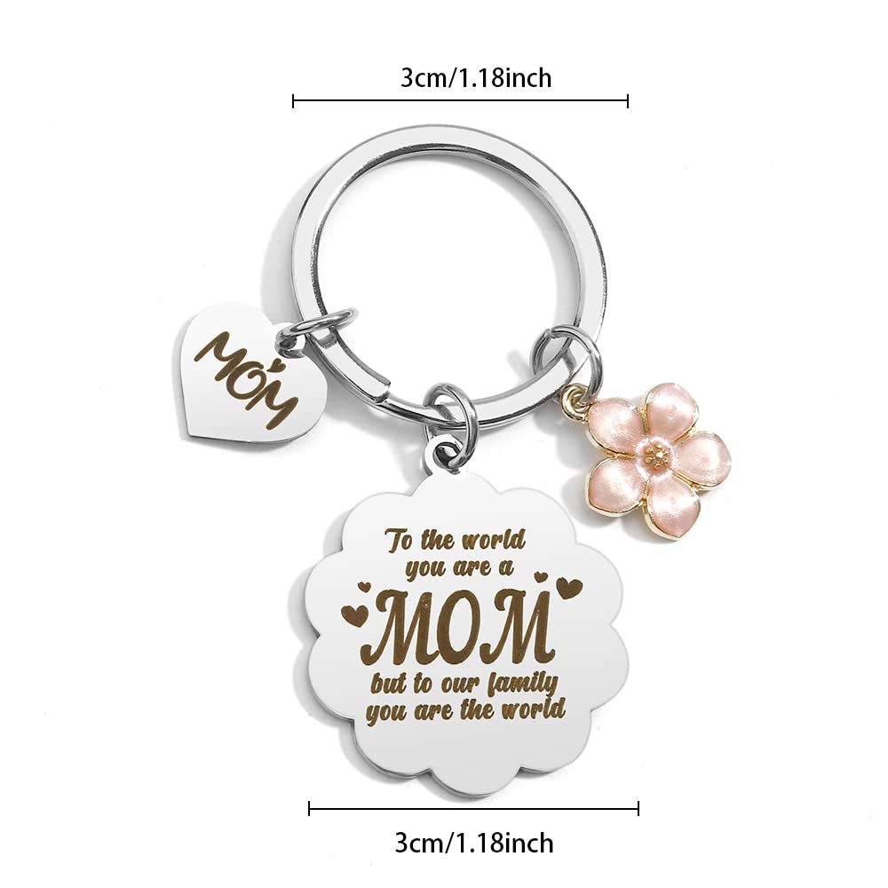 DUIOQ Mom Gifts from Daughter Son,Mothers Day Gifts for Mom from Daughter Son,Birthday Gift for Mom,New Mom Gifts Keychain for Women,Christmas for Stocking Stuffers for Mom