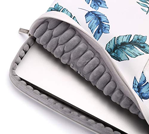 Kinmac Embossing Style 360° Protective Full Cushioned Laptop Sleeve,Water-Repellent Laptop Case Bag with Handle (Grey Embossing, 14 inch)
