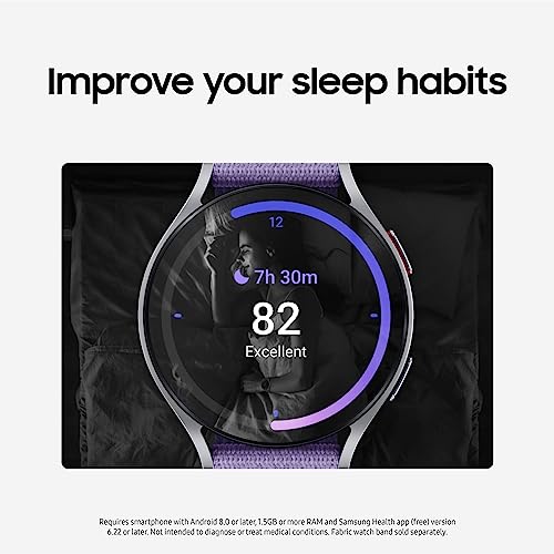 SAMSUNG Galaxy Watch 6 Bespoke Edition 40mm Exclusive Bluetooth Smartwatch, Health, Fitness, Sleep, HR Tracker, Improved Battery, Sapphire Crystal Glass, US Version, Gold D-Buckle Band, Hybrid Cream