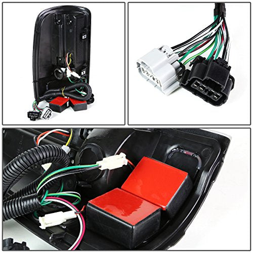 DNA MOTORING TL-GMCDE00-LED-CH-SM LED Tail Light Assembly Driver & Passenger Side [Compatible with 00-06 Yukon XL / 00-06 Tahoe / 00-06 Suburban]