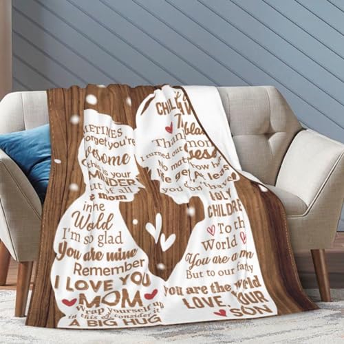 ZUMAS to My Dad Blanket, from Daughter Son Birthday Gifts Who Wants Nothing Dad Presents from Kids Best Dad Ever Gifts Idea to My Dad Papa Blanket (Brown, 50X60Inch)